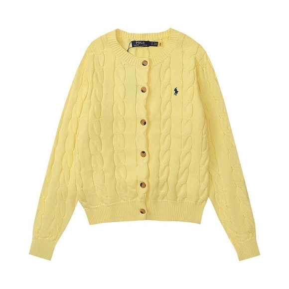 Polo Ralph Lauren Sweaters - Polo by Ralph Lauren Women's Yellow Cable Knit Sweater